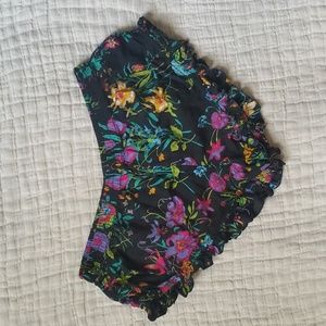 Spell Gypsy Queen Barbarella shorts black floral Small
